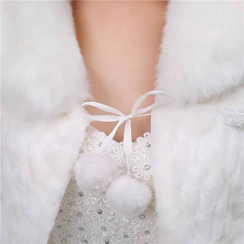 Forevergracedress новинка 2018 года женская зимняя Свадебная накидка из искусственного