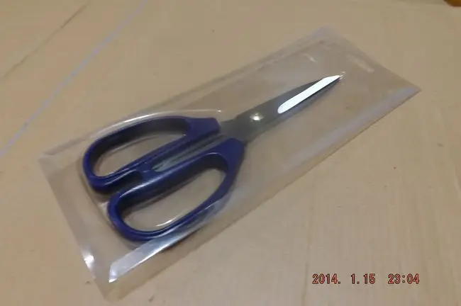 Хорошее качество высокого качества синий пластик нержавеющая сталь ножницы для