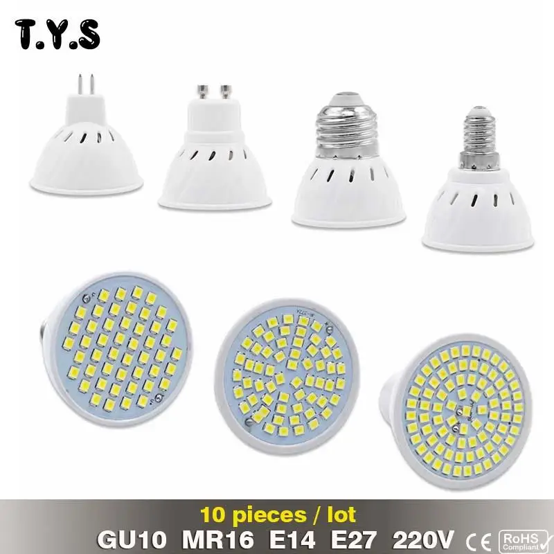 Фото 10pcs Bombillas led 3W 4W 5W 220V 2835 LED Spotlight bulbs GU10 MR16 E14 E27 For Home Spot light Energy Saving Lampada Lamp Освещение 10pcs Bombillas led 3W 4W 5W 220V 2835 LED Spotlight bulbs GU10 MR16 E14 E27 For Home Spot light Energy Saving Lampada Lamp Освещение