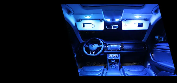 Lsrtw2017 светодиодный светильник для салона автомобиля для Skoda Kodiaq Karoq аксессуары для интерьера
