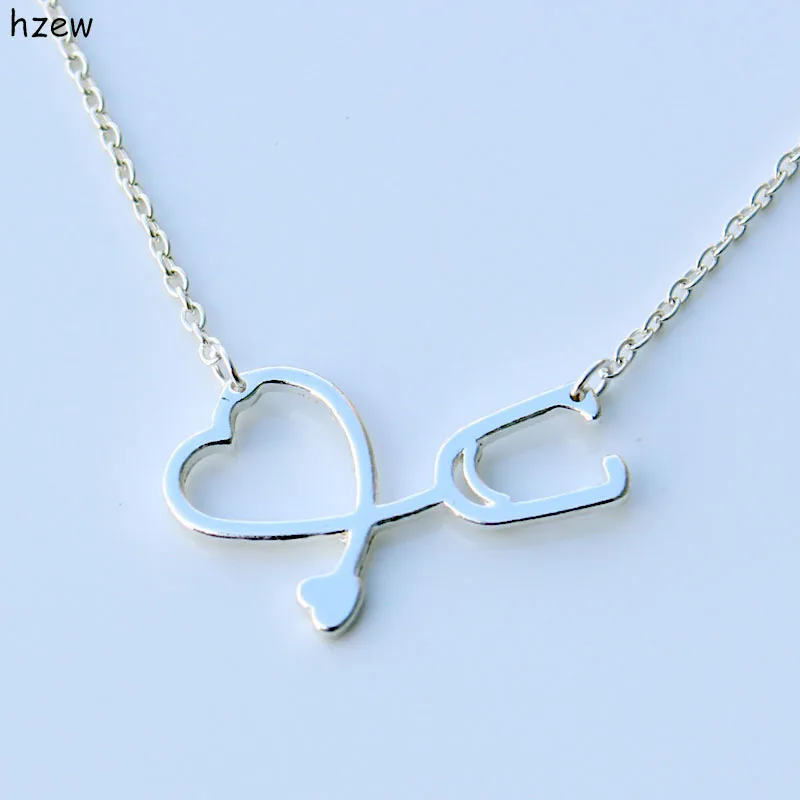 Подвеска в виде сердца медсестры|stethoscope necklace|heart pendant necklacenecklace for nurse |