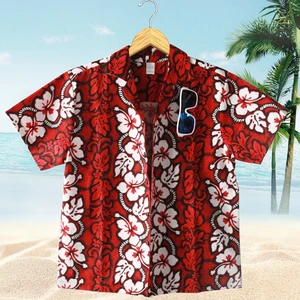 Новинка  летний стиль красавец свободная и удобная рубашка со цветочками,пляж отдых майка для вечерники . рубашка с коротким рукавов Гавайского для мужчины, Хип-Хоп стиль.