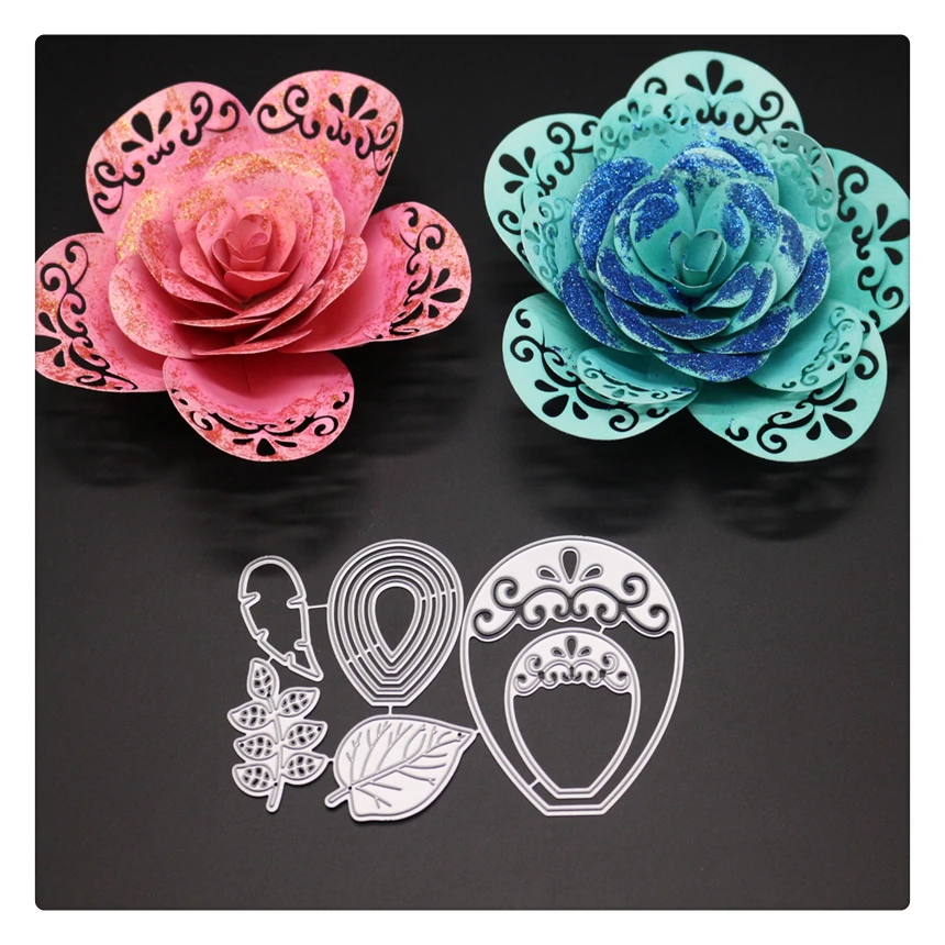 Металлические Вырубные штампы YINISE в виде цветов для женских украшение рукоделия