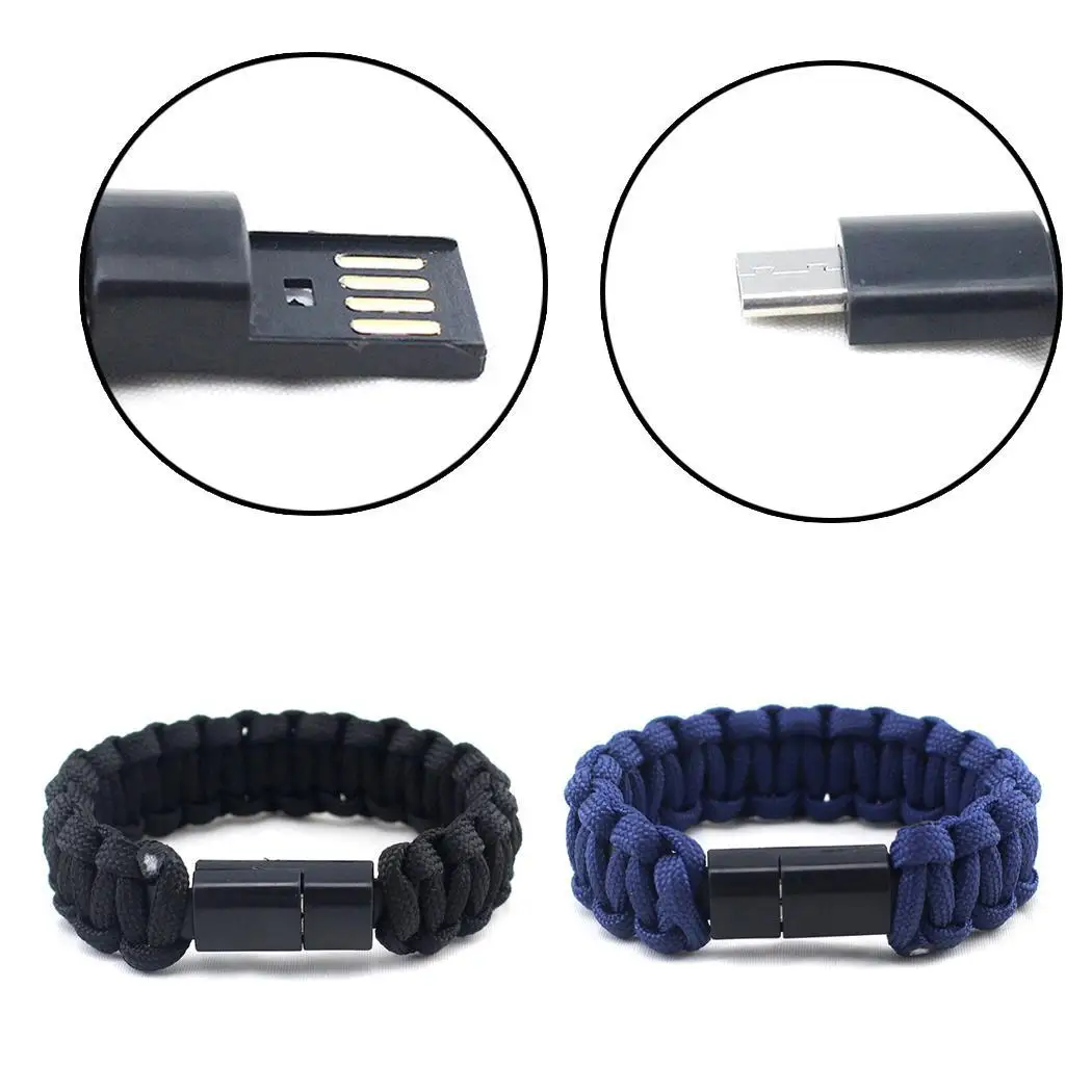 Микро USB кабель браслет зарядное устройство с быстрой зарядкой передачи данных