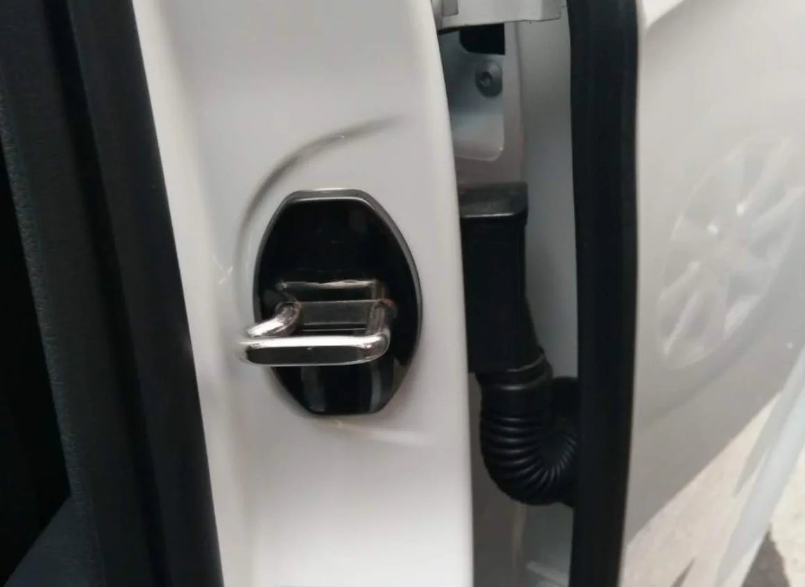 Отличный Нержавеющая сталь Пряжка дверного замка Защитная крышка авто чехол для Volkswagen T-ROC T ROC стайлинга автомобилей