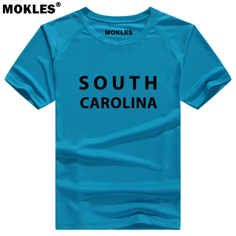 SOUTH CAROLINA t shirt custom made name number USA Columbia SC T-Shirt america print Myrtle Beach Charleston Rock Hill clothing | Мужская