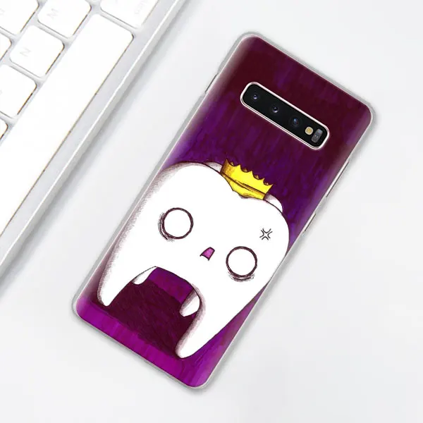 014 Стоматолог зубов чехол для телефона для samsung Galaxy S10e S10 плюс S7 S8 S9 Plus, Note 8, 9, 10, плюс S10 5G M20 M30 жесткий чехол Coque - Цвет: 014