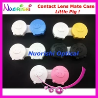 100 pcs free shipping c310 little pig design contact lens case contact lenses case