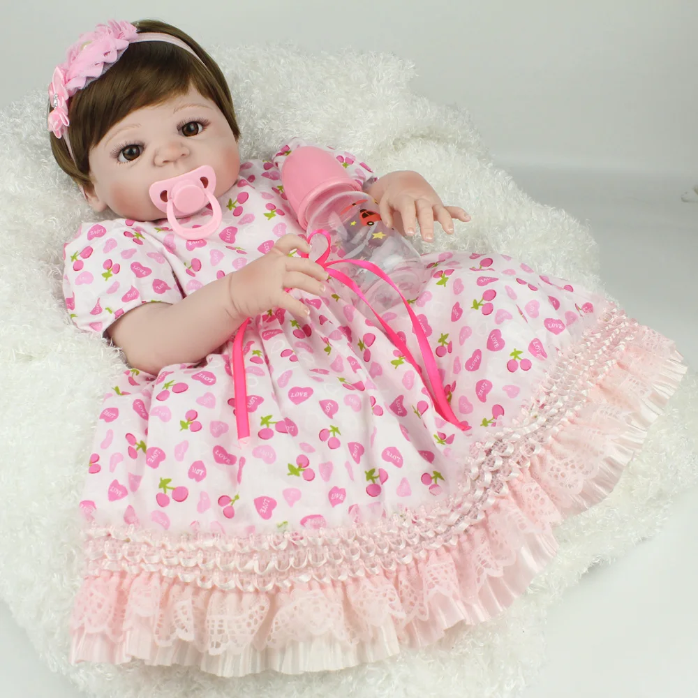 KAYDORA 22 дюймов 55 см полное тело силиконовые куклы Reborn Baby реалистичный винил настоящие куклы реалистичные новорожденные дети принцесса игрушки для девочек