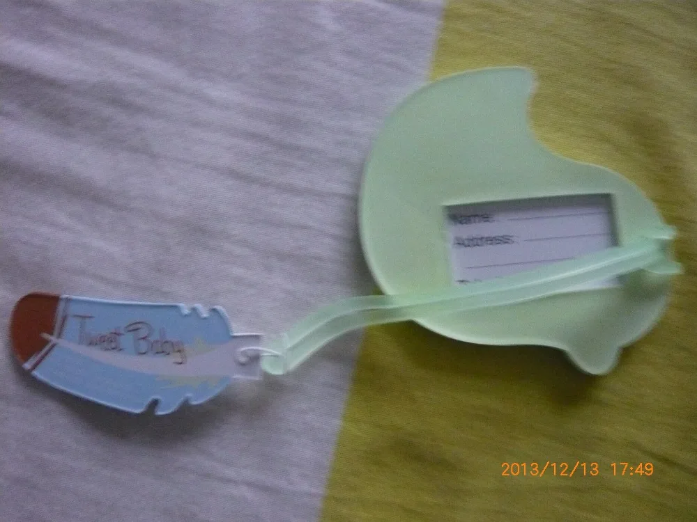 

wedding favor gift--"Tweet Baby" Baby Bird Luggage Tag wedding bridal shower Favor party gifts and giveaways 80pcs/lot