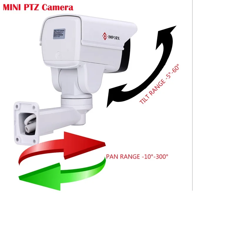 1080 P Открытый пулевидная ptz камера IP с POE слот для карты 2.0MP 10X зум IR 150 м