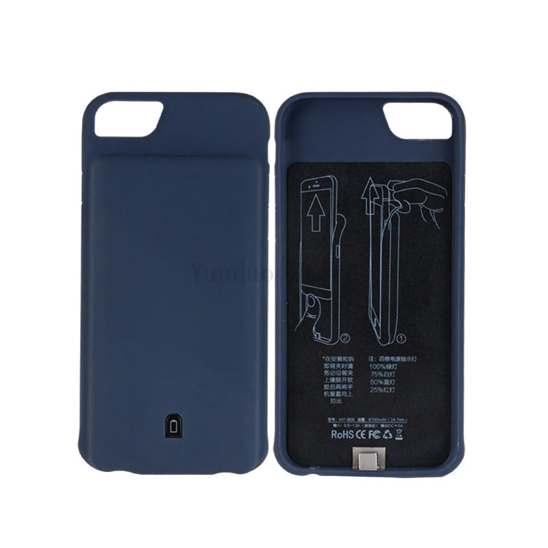Аккумулятор Чехол для iPhone 6s 6 7 8 4500 7000mAh power Bank Charing чехол для iPhone 7 8 6 6s Plus зарядное устройство задняя крышка Funda