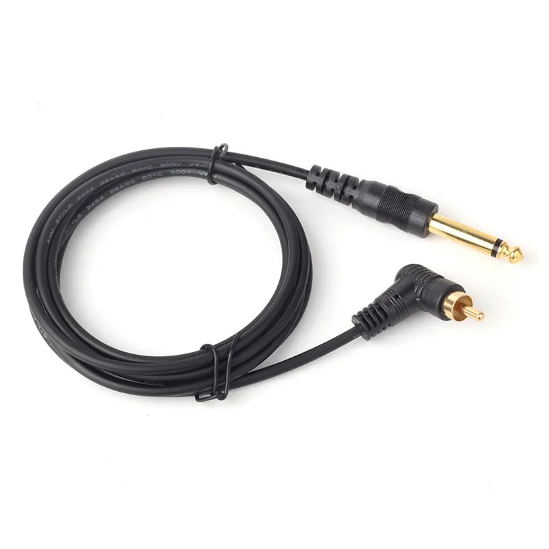 1 шт. 8 м медный RCA шнур для татуировки черный силиконовый прямоугольный L тип