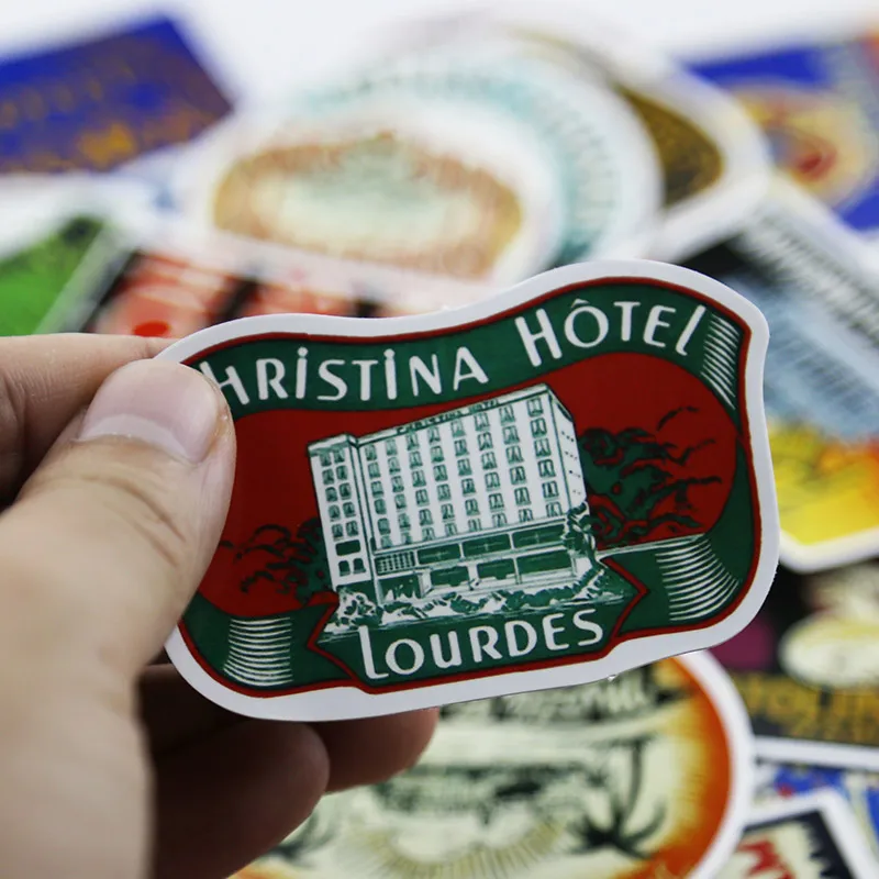 50 шт./лот пвх ретро стикер красоты для ноутбука мотоцикл ноутбук Холодильник