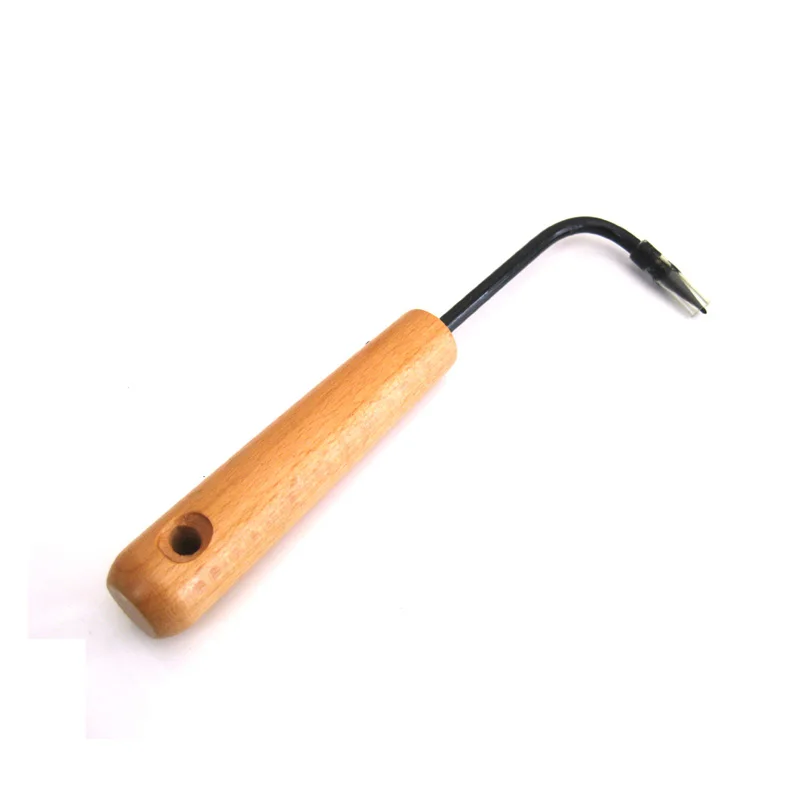 Бонсай крюк для инструментов деревянная ручка из углеродистой стали крючок