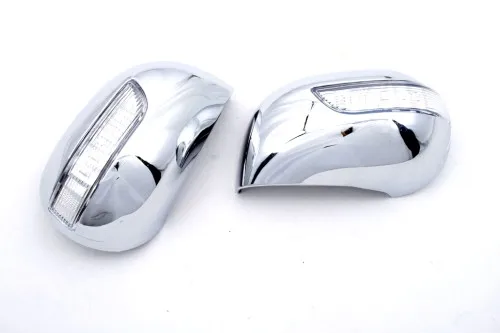 Koop Auto Decoratie Chrome Side Cover Mirror Met Led Side Blinker Voor Nissan Cube 02-08