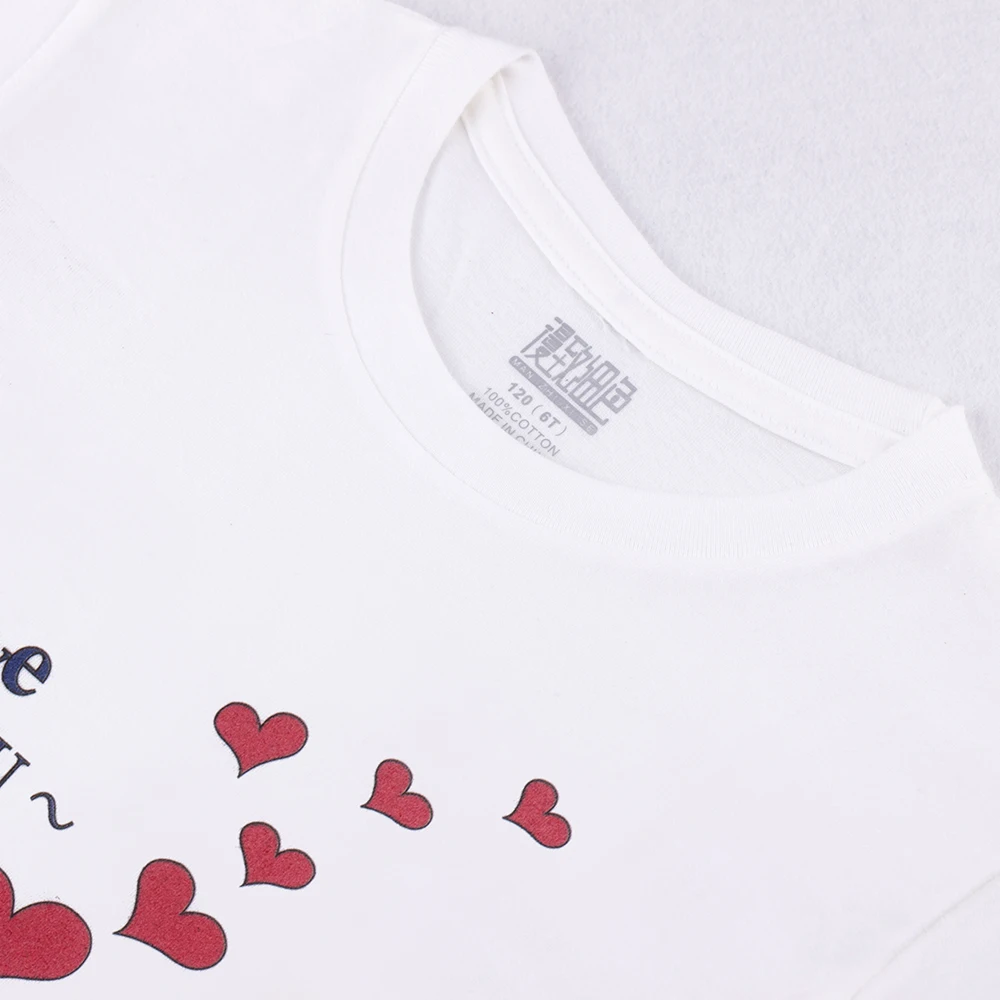 2019 футболка семейная одежда подходящая для матери и дочери с рисунком Love Can 100%