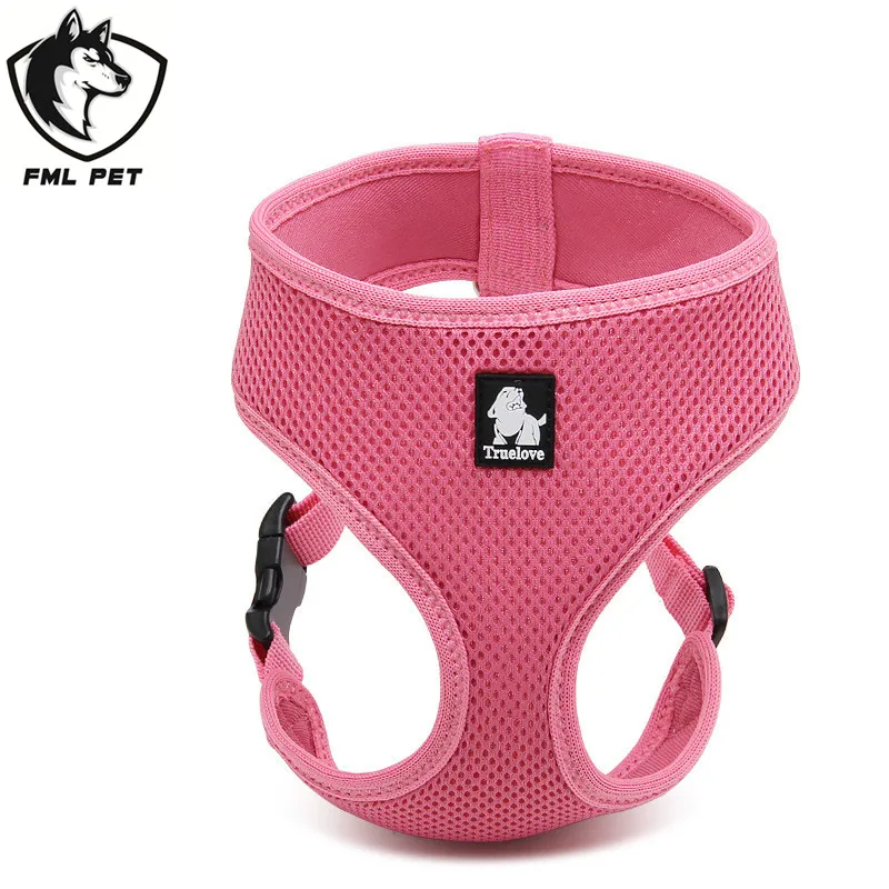 FML домашнее животное жгут дышащая сетка нейлон поводок для собак уличная жилетка