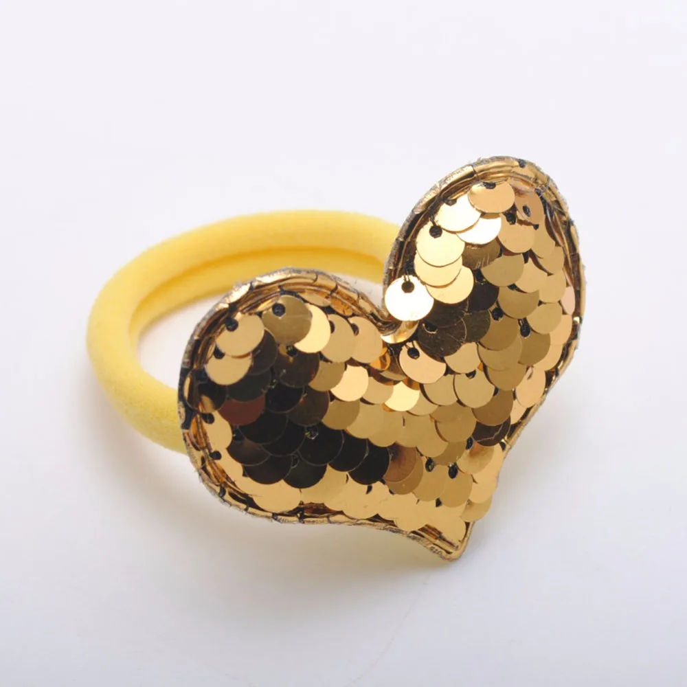 2 шт. Детские резинки для волос в виде сердца|Аксессуары девочек| |