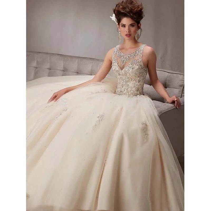 Бальное платье Vestidos de 15 Anos бальные платья Quinceanera синие милые с корсетом из бисера