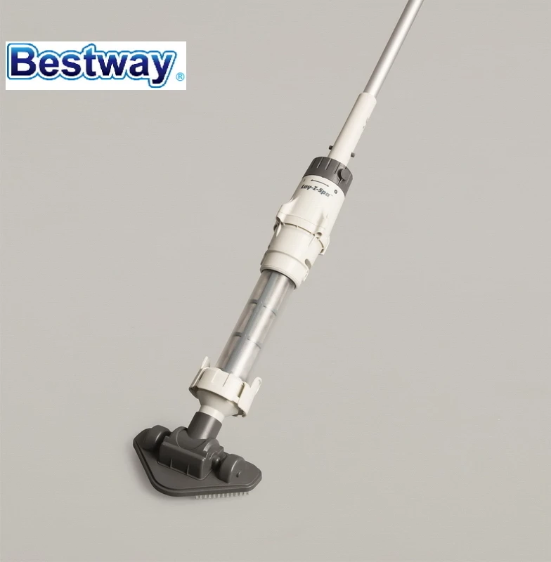 

58487 Bestway Li-Cell Rechargeable Underwater Vacuum Cleaner For SPA & Small Pool Pivoting Suction Head With Wheels & Brushes