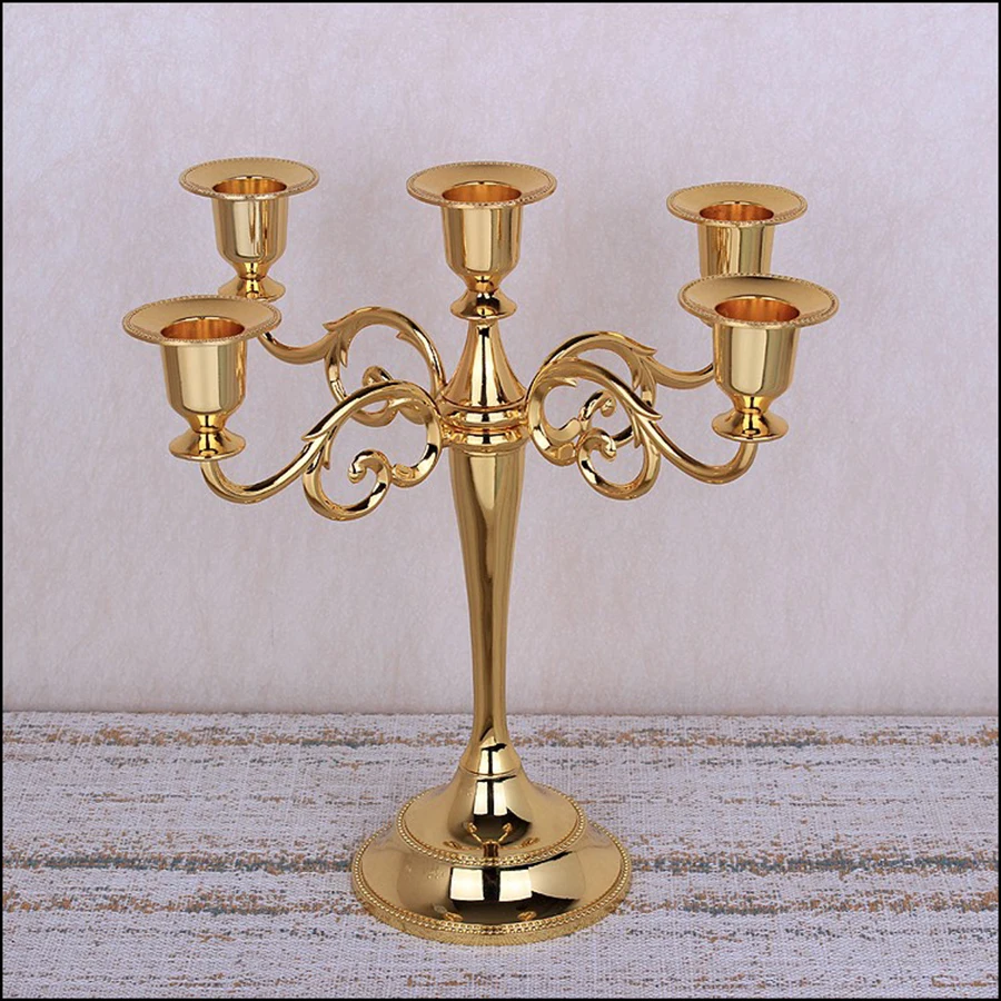 Золотые подсвечники для свадебных торжеств канделябры Lanterne Metal Porta Velas люстра Mariage