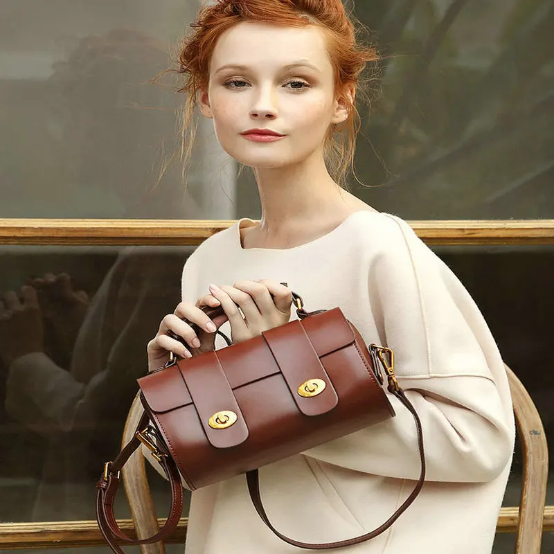 Bag female 2019 New Lady bags Genuine Leather fashion Messenger Retro Shoulder handbag Pillow bag C41-89 | Багаж и сумки
