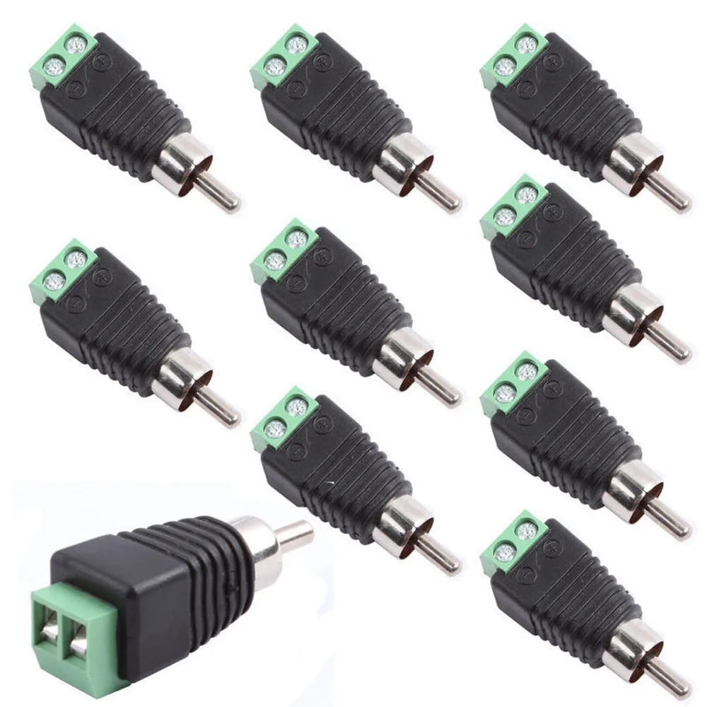Vovotraid 10x Phono колонка проводной кабель для аудио штекер RCA адаптер разъем