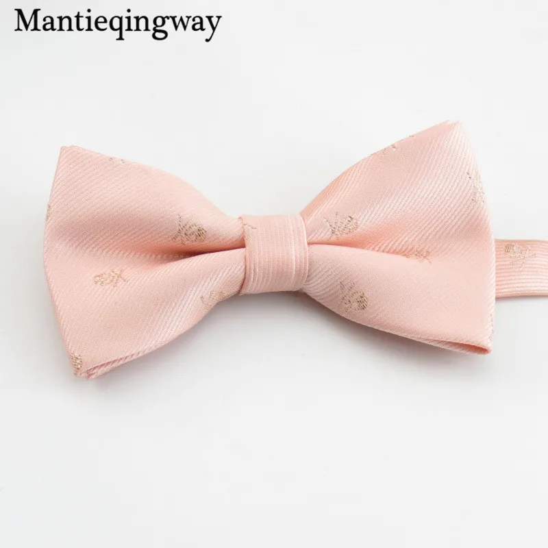 Mantieqingway популярный бренд галстуки с бантом для мужчин Свадебный Жених мужской