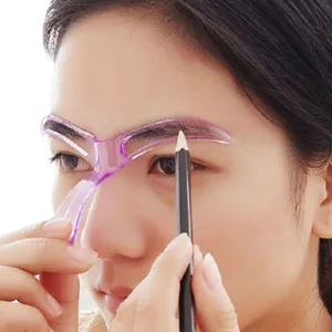 1 шт. трафареты для бровей, уход за бровей, модельный шаблон для макияжа, многоразовый дизайн, инструмент для укладки бровей (случайный цвет)