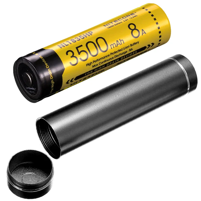 NITECORE NL1835HP 8A 3500 мАч перезаряжаемая батарея с пустым металлическим корпусом чехол