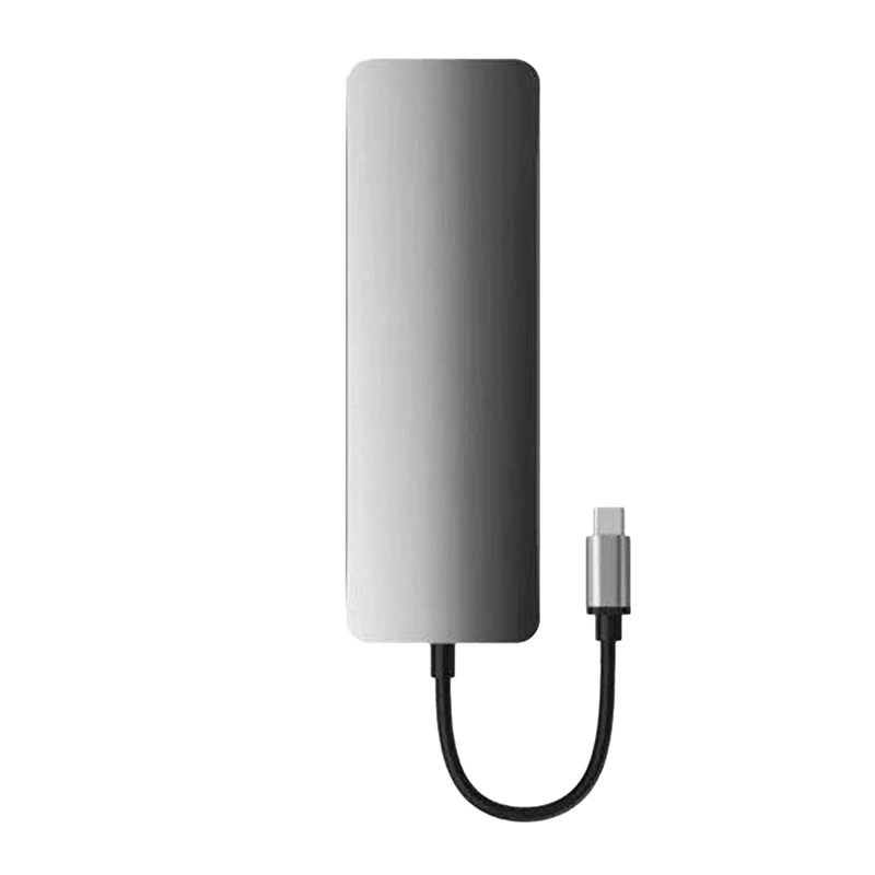 Type C в концентратор + Hdmi Vga Rj45 (зарядка данные) Sd/Tf одновременное считывание карт 3