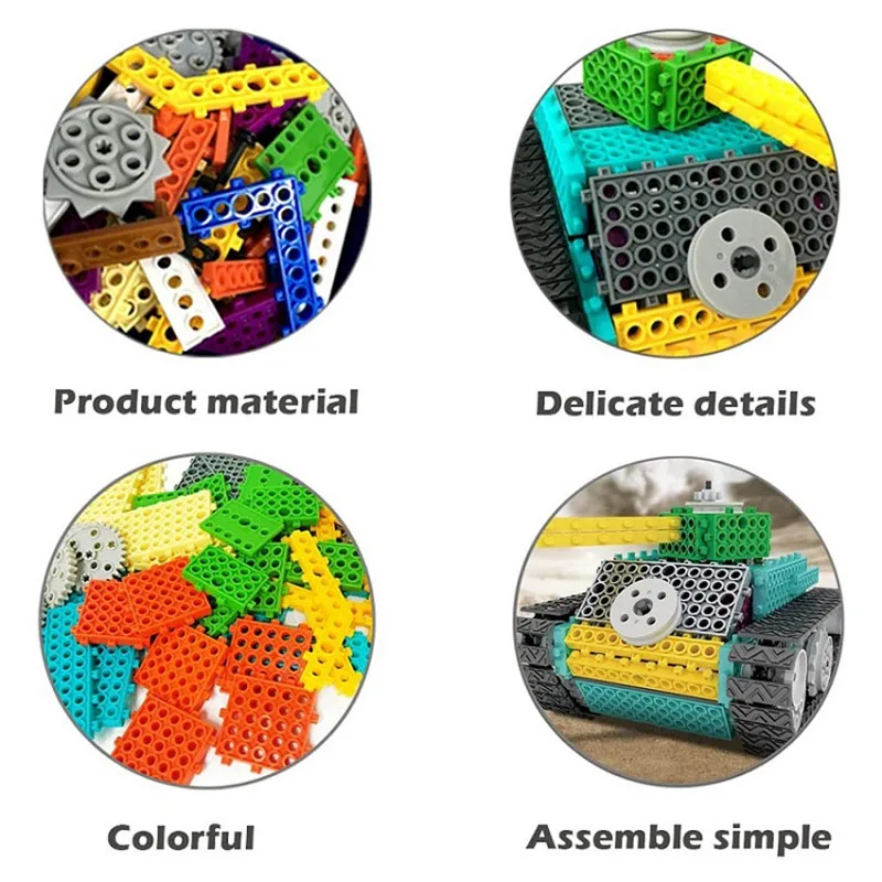 RC игрушки 128 шт./компл. 4 в 1 DIY Стволовые игрушки различные электронная Сборка строительные блоки модель игрушки детские блоки дистанционного управления игрушки