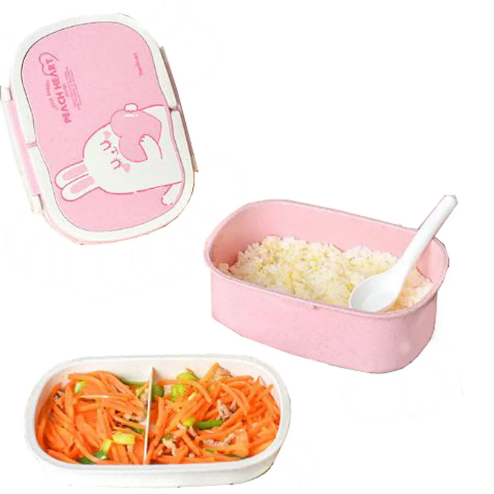 Высокое качество экологичный Ланч-бокс для хранения еды Bento коробки 2 слоя ручка