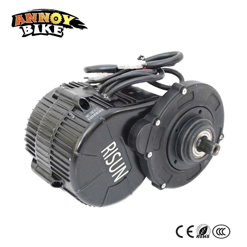 36v 250W 350W 48V High Torque 80N.m Geared Mid-Drive Motor Conversion Kit With Controller &amp LCD For Electric Bicycle DIY | Спорт и