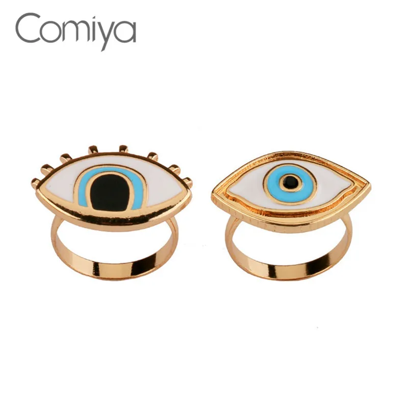 Comiya сплав золотого цвета Bague Homme ювелирные изделия Большой эмаль подарок Анель
