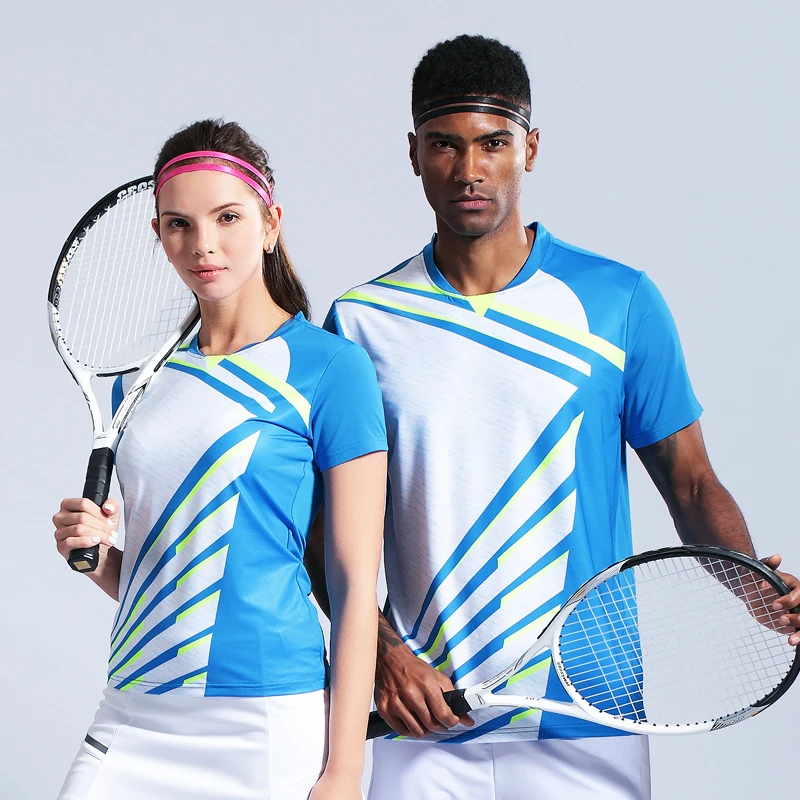 Женские и мужские рубашки для бадминтона обычные спортивные теннисные футболки