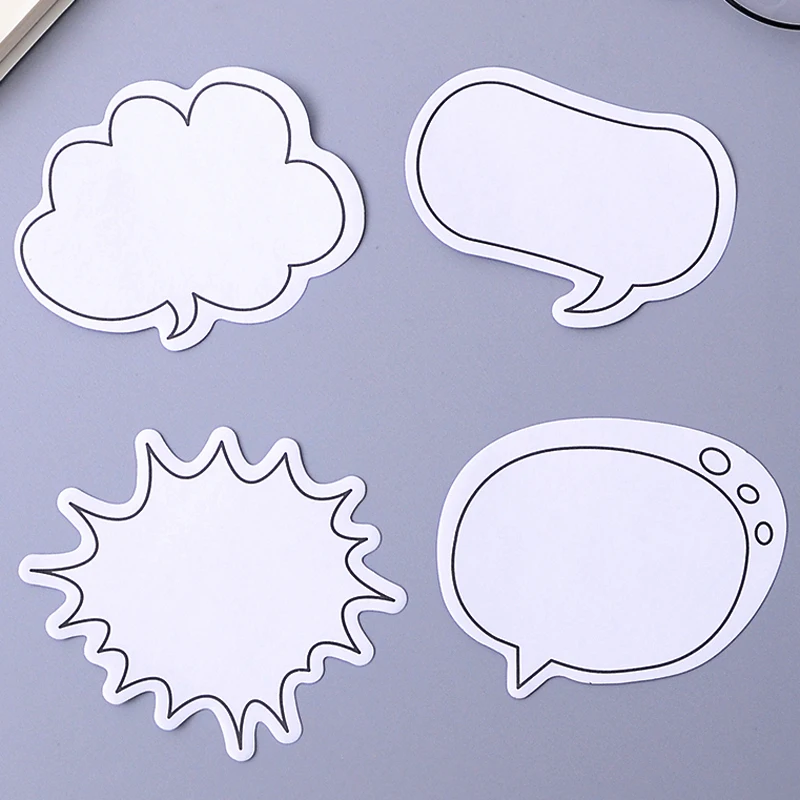 4 шт./лот креативный Kawaii Dialog Box блокнот с липкими нотами для скрапбукинга