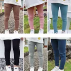 Леггинсы для девочек; Сезон весна-осень; Обтягивающие леггинсы в рубчик; Эластичные штаны с высокой талией; Детская одежда для девочек; RT591