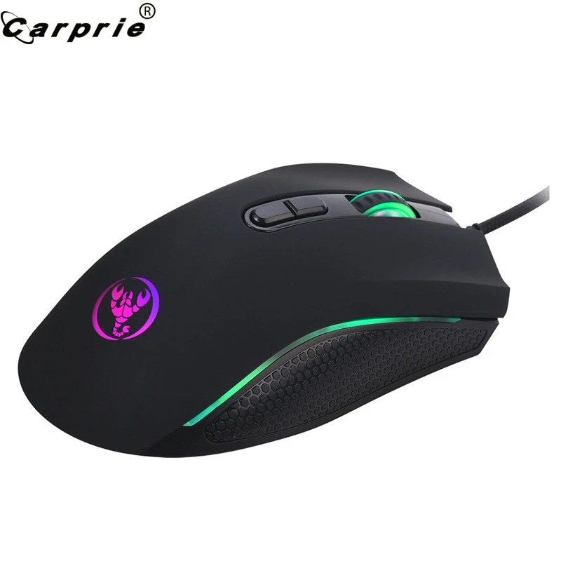 Проводная игровая мышь Pro Gamer 3200DPI 7 ярких цветов светодиодный светодиодная