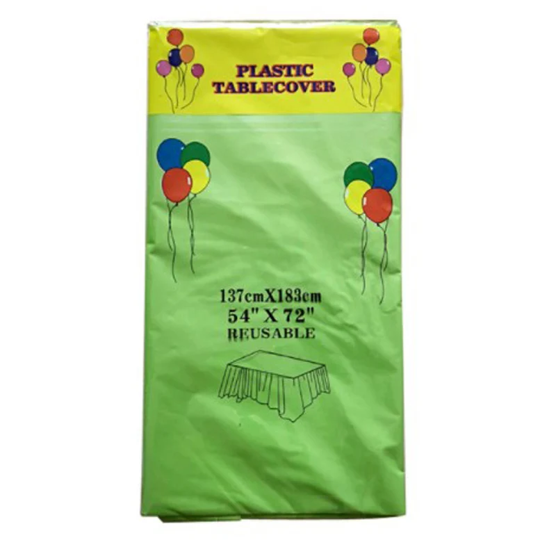 

Wedding Birthday Table cover Baby Shower Party Boys Favors Light Green Solid Color Tablecloth Decorate Disposable Maps 1PCS/LOT