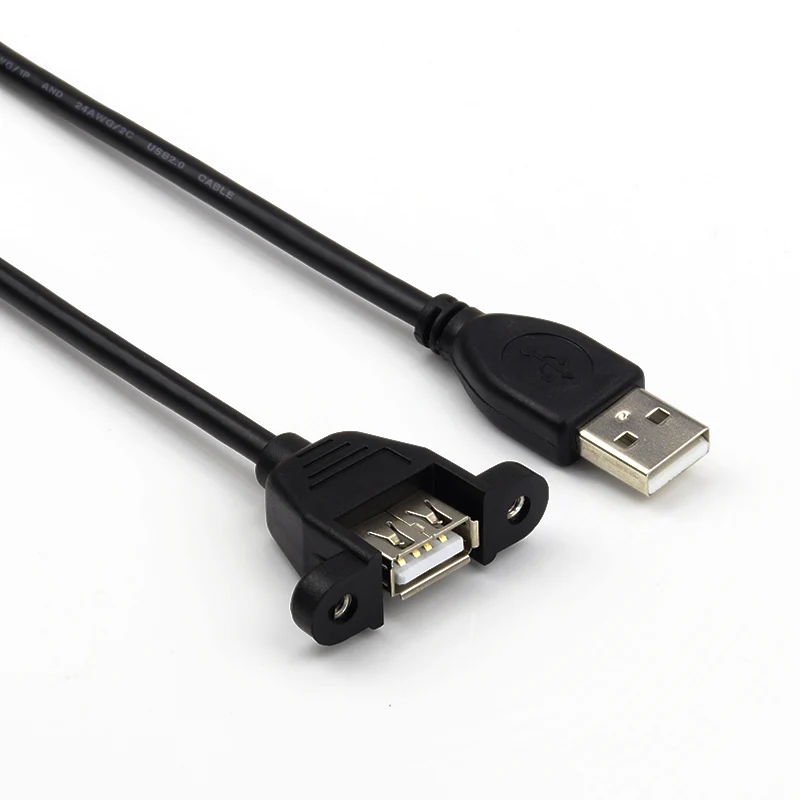 USB удлинитель мужской/женский медный сердечник двойной щит с винтовым отверстием