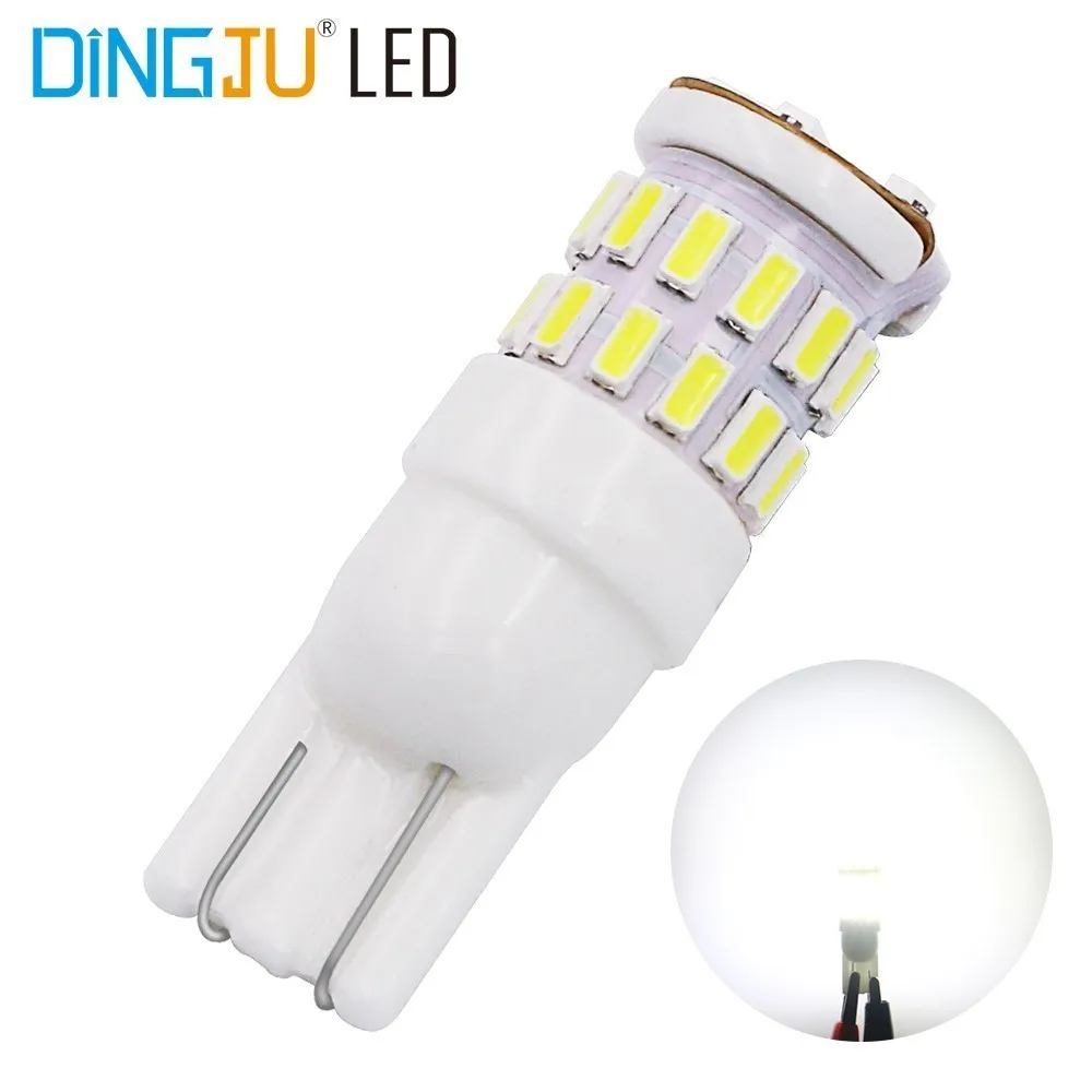 2 шт. W5w светодиодный T10 светодиодный лампы 30SMD 3014 Стоянкы Автомобилей Автомобиля сигнальный фонарь Интерьер Карта Потолочные плафоны 12V