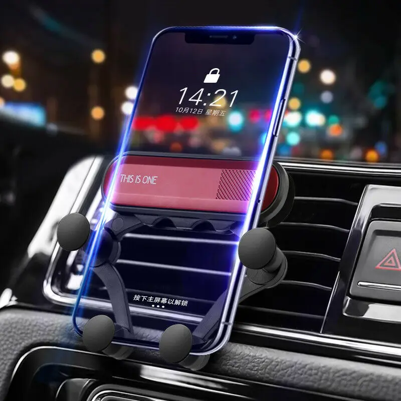 Универсальный гравитационный Автомобильный держатель для телефона, gps, крепление на вентиляционное отверстие, подставка, зажим для смартфона, автомобильный держатель для iPhone XS, XR, X, samsung, S8
