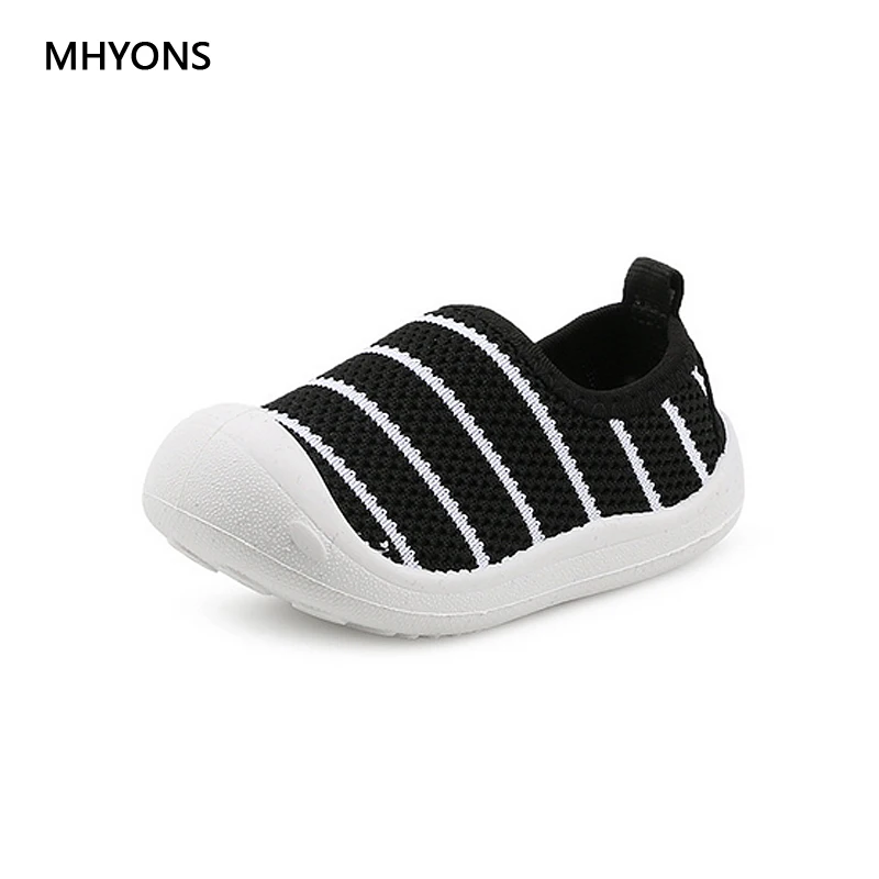 Новинка 2018 детская обувь MHYONS весна-осень вязаные мягкие Нескользящие дышащие