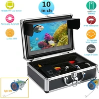 10 inch color monitor 20m hd 1000tvl underwater fishing video camera kit 12 pcs infrared lamp lights