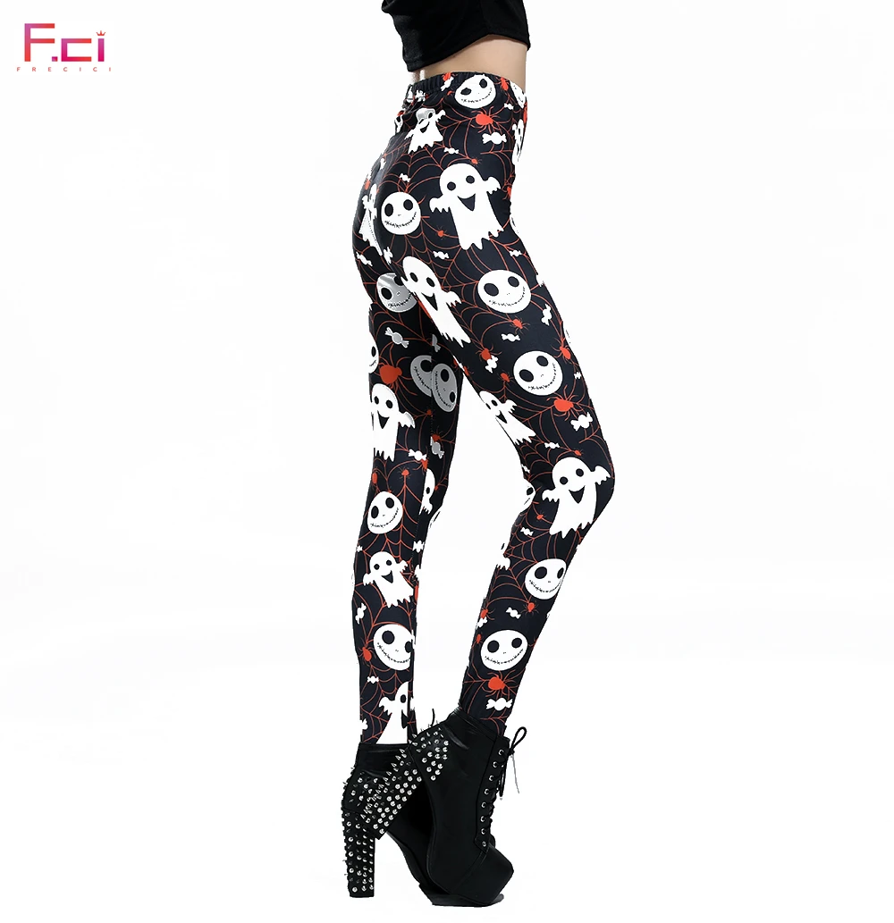 Дропшиппинг с мультяшным монстром женские леггинсы принтом Push Up Леггинсы для