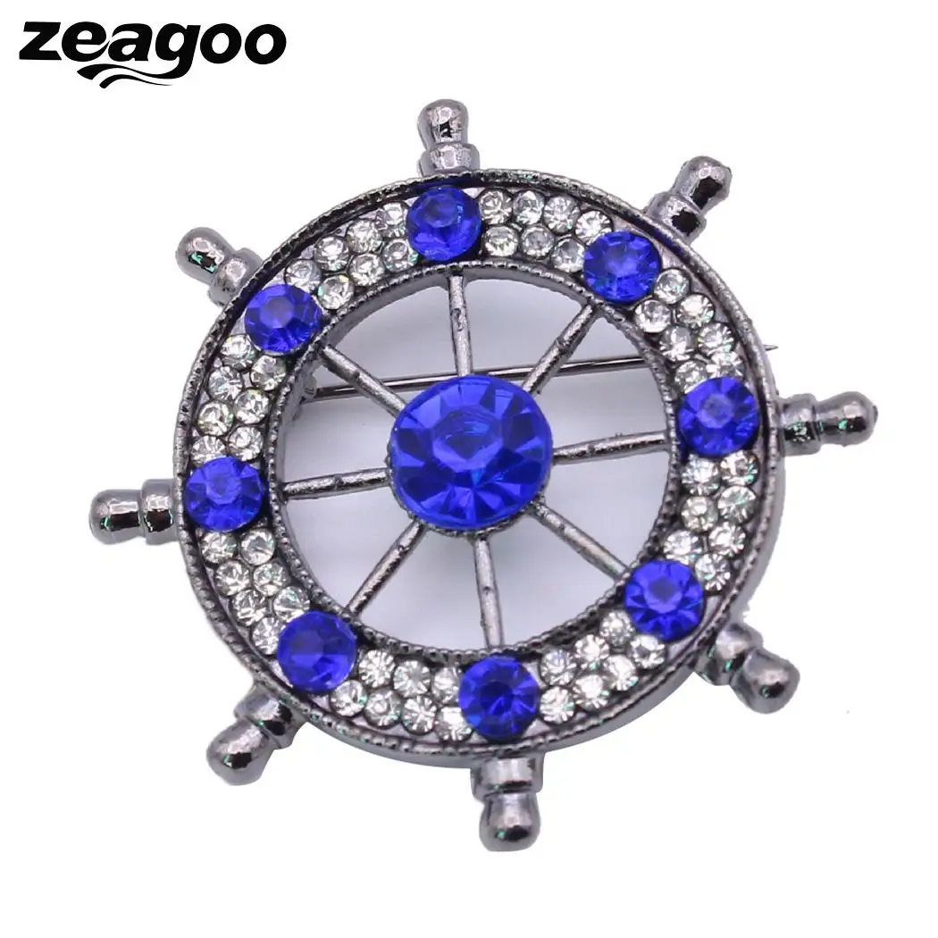 Подарок темно-Для мужчин брошь унисекс Для женщин Pin штурвала костюм горный