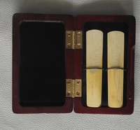 wooden sax reeds or clarinet reeds case reeds box hold 2 pcs