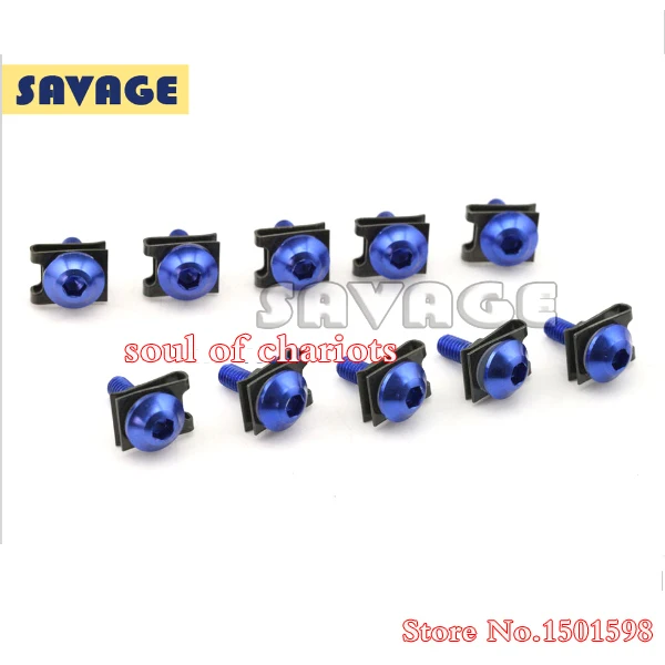 Принадлежности Для мотоциклов Универсальный CNC Алюминиевый Обтекатель Болт